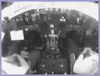 Centrally mounted camera monitoring flight controls